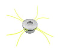 Tête de Coupe-Bordures Universelle en Aluminium avec Quatre Fils de Coupe for débroussailleuse, pièce de Rechange for tête de Coupe-Bordures(B)