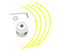 Tête de coupe en aluminium M10 * 1.25 avec quatre lignes de coupe pour débroussailleuse coupe gazon-