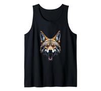 Tête de Coyote en colère - Animal Sauvage Rugissant - Art du désert Débardeur