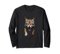 Tête de Coyote en colère - Animal Sauvage Rugissant - Art du désert Manche Longue