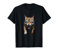 Tête de Coyote en colère - Animal Sauvage Rugissant - Art du désert T-Shirt