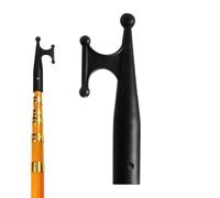 Tête de crochet de bateau - 7,87 pouces en nylon noir | Accessoires pour crochet de quai - verrouillage pivotant à montage rapide adapté aux perches télescopiques idéal pour l'amarrage des bateaux dan