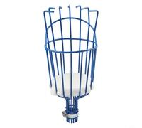 Tête de cueillette de fruits sécurisée avec coussin interne en mousse pour une manipulation sûre des pommes, pêches, poires et autres arbres fruitiers (bleu)