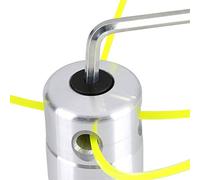 Tête de débroussailleuse, 21 x 15 x 5, tête universelle en aluminium avec ligne de débroussailleuse, accessoires pour coupe-herbe