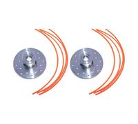 Tête de débroussailleuse à 16 trous en alliage léger pour tondeuses électriques 0,080 0,105 cm .300 cm Taille de ligne en aluminium Tête de tondeuse à plusieurs lignes