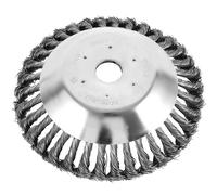 Tête de débroussailleuse conique en fil d'acier massif de 150 mm pour tondeuse à gazon, jardin et désherbage