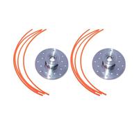 Tête de débroussailleuse en alliage robuste avec 16 cordes de capacité adaptée pour la coupe prolongée de l'herbe - Kit de tête de tondeuse en aluminium
