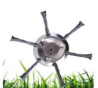 Tête de débroussailleuse en fil d'acier - Tête de rechange universelle solide - Tête de brosse en fil d'acier pour gazon - Outil de rechange rotatif pour pelouse, mousse de jardin, rouille et