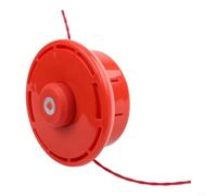 Tête de débroussailleuse pour débroussailleuse GX25 GX35 M10 x 1,25 LH Rouge Bobine de rechange Outil de coupe d'herbe de jardin Arbre droit Accessoire d'entretien de pelouse