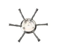 Tête de débroussailleuse universelle en fil métallique de 1,5 cm, facile à installer, améliore l'efficacité de la tête de débroussailleuse durable, matériaux en acier pour désherbeur à gaz et