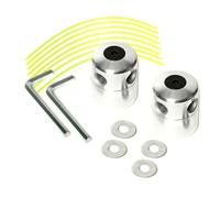 Tête de débroussailleuse universelle professionnelle 2 en 1 avec chaînes métalliques - Accessoire de rechange compatible avec débroussailleuses Kawasaki, Stihl, Husqvarna - Pièce de rechange durable