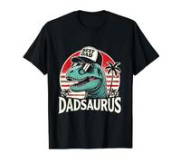 Tête de Dinosaure Saurus pour Papa T-Shirt Graphique avec Valeur, Homme, Noir, XL
