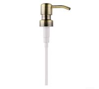 Tête de distributeur de savon en métal pour bouteilles de lotion liquide, compatible avec filetage standard 28/400, action à ressort lisse et joint d'étanchéité (patine verte)