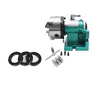 Tête De Division 5"/125 Mm, Kit De Tête De Division Avec Mandrin À 3 Mors 5"/1250 Mm,Horizontal Ou Vertical, Table Rotative For Fraiseuse, Adaptée Aux Fraiseuses,Rectifieuses,Perceuses