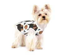 Tête de Doberman à Motif Polygonal,T-Shirt sans Manches en Coton pour Animaux de Compagnie, Gilet Respirant, Extensible et Doux,S