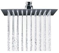 Tête de douche carrée effet pluie en acier inoxydable DPG2023 - chromée - 20 x 20 cm