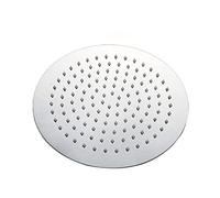 Tête de douche en acier inoxydable rond et carré Plume pluvieuse casse de douche de pluie Chrome Chrome Robinet de bain de bain, 8 pouces carré, comme illustré
