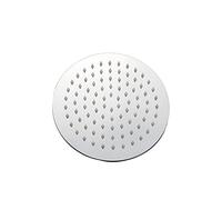 Tête de douche en acier inoxydable rond et carré Plume pluvieuse casse de douche de pluie Chrome Chrome Robinet de bain de bain, 8 pouces carré, comme illustré