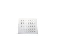 Tête de douche en acier inoxydable rond et carré Plume pluvieuse casse de douche de pluie Chrome Chrome Robinet de bain de bain, 8 pouces carré, comme illustré