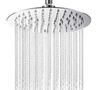 Tete de Douche Inox, Yapwiki Pomme de Douche Anti Calcaire, 20CM Pommeau de Douche Economie d'Eau et Haute Pression avec Universelle Filetage 1/2 Pouce, Rotatif 360°, Facile à Installer et à Nettoyer