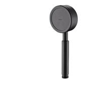 TêTe De Douche Pommeau de douche chauffe-eau en acier inoxydable 304, buse, filtre, manuelle à grand panneau Pour Les Accessoires De Salle De Bain(Black)