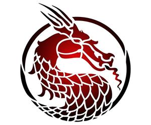 Tête de dragon Pochoir - réutilisable asiatique Oriental chinois japonais mural Pochoir - Utilisation sur papier projets Journal de scrapbooking murs sols Tissu meubles en verre Bois etc. L