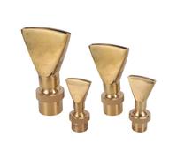 Tête de en laiton en forme d'éventail for fontaine, filetage mâle/femelle 1/2", 3/4", 1", 2", bec de canard réglable for jardin, aménagement paysager et fontaine de bassin.(1I2 inch)