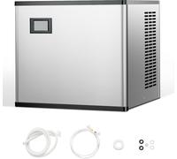 Tête de fabrication de glaçons VEVOR, machine à glaçons commerciale (tête seule), 136 kg/jour, acier inoxydable + tête en plastique PE, tête de fabrication de glaçons