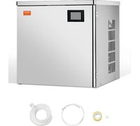 Tête de fabrication de glaçons VEVOR, machine à glaçons commerciale (tête seule), 204 kg/jour, acier inoxydable + tête en plastique PE, tête de fabrication de glaçons