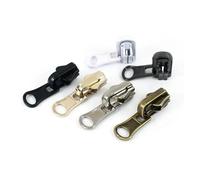 Tête de fermeture éclair rotative for résine, métal et Nylon, extracteur coulissant Double face, Kit de réparation de fermeture éclair, outil de couture sur mesure, bricolage, 5/10/20 pièces, 5 #(Blac