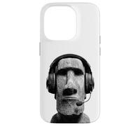 Tête de Figurine Moai Amusante Gamer Coque pour iPhone 14 Pro