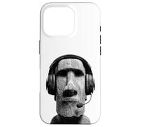 Tête de Figurine Moai Amusante Gamer Coque pour iPhone 16 Pro