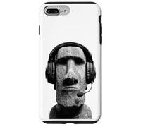 Tête de Figurine Moai Amusante Gamer Coque pour iPhone 7 Plus/8 Plus