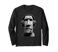 Tête de Figurine Moai Amusante Gamer Manche Longue