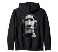 Tête de Figurine Moai Amusante Gamer Sweat à Capuche