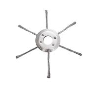 Tête de fil d'acier pour tondeuse à essence, tête de fraisage en fil d'acier de 180 mm, brosse professionnelle pour débroussailleuse électrique, accessoire de tondeuse (6 têtes)