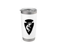 Tête de flèche avec Kokopelli dansant Motif Sud-Ouest USA Gobelet isotherme en acier inoxydable double paroi