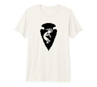 Tête de flèche avec Kokopelli Dansant Motif Sud-Ouest USA T-Shirt Haut de Gamme