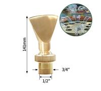 Tête De Fontaine Décorative En Laiton Pour Piscine,1/2 ""3/4"" 1 "",Buses Pour Extérieur,Musique,Fontaine D'eau,Cascade,Décoration De Jardin - Type S13