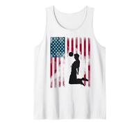Tête de Football - Drapeau USA - Équipe de Football américaine Débardeur