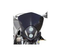 TETE DE FOURCHE MOTO/CYCLO TUN'R XTREM RACE NOIR (OPTIQUE HALOGENE 2X20W (ø 50) LEDS BLANC