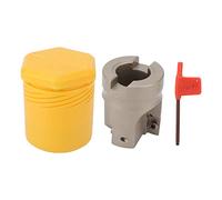 Tête de fraise à face pour flûte, outil de fraisage pour tour CNC, conception spéciale à décalage hélicoïdal avec plaquette APMT1204 pour l’usinage précis et grossier des métaux,