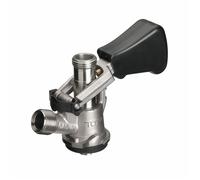 Tete de fut, tête de soutirage type S - raccord creuse, sortie latérale (contre-robinet)