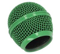 Tête de Grille de Microphone en Maille de Remplacement, pour SM58S BETA58A UT2 PGX24 SLX4, Capuchon de Protection en Mousse D'acier pour Pare-brise (GREEN)