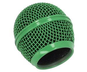 Tête de Grille de Microphone en Maille de Remplacement, pour SM58S BETA58A UT2 PGX24 SLX4, Capuchon de Protection en Mousse D'acier pour Pare-brise (GREEN)
