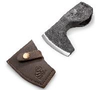 Tête de hache forgée à la main Beavercraft avec étui en cuir AX6_Head