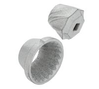 Tête de Hachoir à Viande 10 en Acier pour Moulin Manuel | Diamètre Intérieur 15mm, Compatible Plupart des Modèles Manuels, pour Farine et Grains
