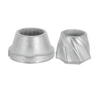 Tête de Hachoir à Viande Manuel 10 Acier, Alésage 15 MM | Pièce de Rechange pour Moulin à Farine, Installation Facile, Outil Cuisine Polyvalent, Argenté