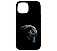 Tête de Hibou forêt Sauvage Oiseau Art Coque pour iPhone 15