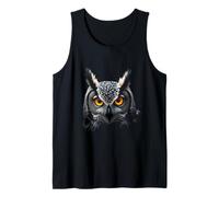 Tête de Hibou forêt Sauvage Oiseau Art Débardeur